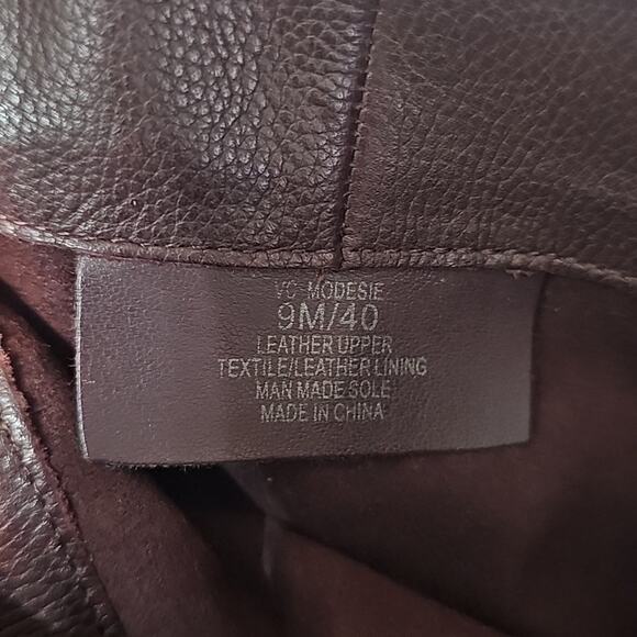 Vince Camuto Modesie Mahofaby Red Butter Calf Leather Boots 9 -See Measurements - Picture 11 of 15